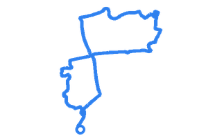 Route shape for Route 4 at Basingstoke DTC