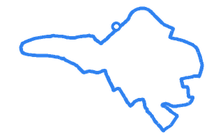 Route shape for Route 9 at Bedford DTC
