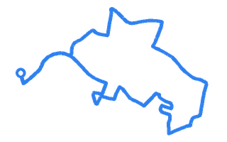 Route shape for Route 10 at Bedford DTC