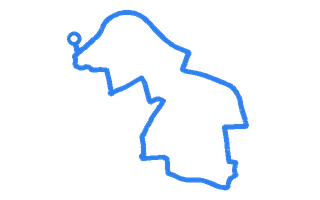Route shape for Route 11 at Bedford DTC