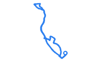 Route shape for Route 13 at Bedford DTC