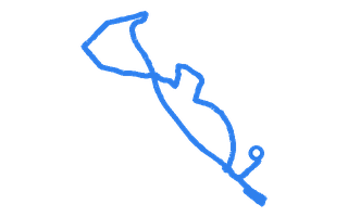 Route shape for Route 17 (NEW) at Bedford DTC