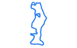 Route shape for Route 5 at Belvedere DTC