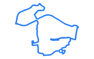 Route shape for Route 6 at Belvedere DTC