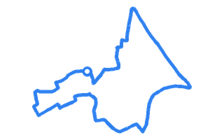 Route shape for Route 8 at Belvedere DTC