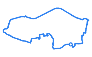 Route shape for Route 10 at Belvedere DTC