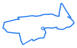 Route shape for Route 16 at Belvedere DTC