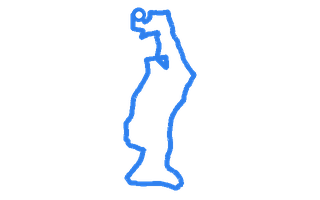 Route shape for Route 17 at Belvedere DTC