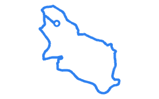 Route shape for Route 2 at Birmingham (Garretts Green) DTC