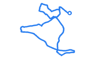 Route shape for Route 3 at Birmingham (Garretts Green) DTC