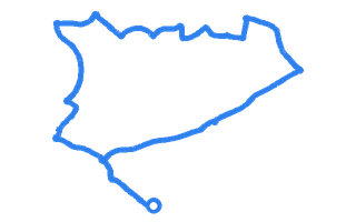Route shape for Route 10 at Birmingham (Garretts Green) DTC