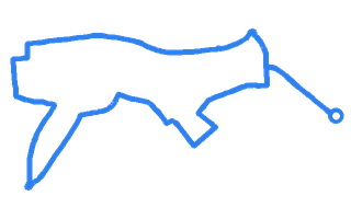 Route shape for Route 14 (NEW) at Birmingham (Garretts Green) DTC