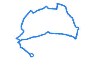 Route shape for Route 17 (NEW) at Birmingham (Garretts Green) DTC