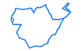 Route shape for Route 5 at Birmingham (Kings Heath) DTC