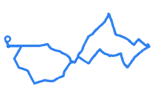 Route shape for Route 6 at Birmingham (Kings Heath) DTC