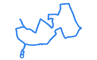 Route shape for Route 10 at Birmingham (Kings Heath) DTC