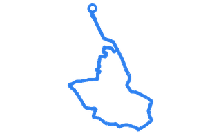 Route shape for Route 14 at Birmingham (Kings Heath) DTC