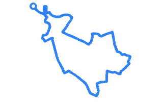 Route shape for Route 9 at Birmingham (Kingstanding) DTC