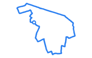 Route shape for Route 10 at Birmingham (Kingstanding) DTC
