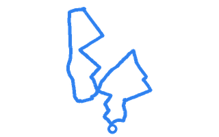 Route shape for Route 12 at Birmingham (Kingstanding) DTC