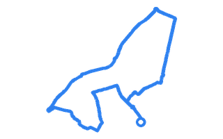 Route shape for Route 15 at Birmingham (Kingstanding) DTC