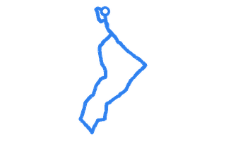 Route shape for Route 2 at Birmingham (Shirley) DTC