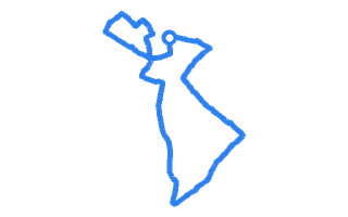 Route shape for Route 4 at Birmingham (Shirley) DTC