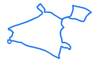 Route shape for Route 6 at Birmingham (Shirley) DTC