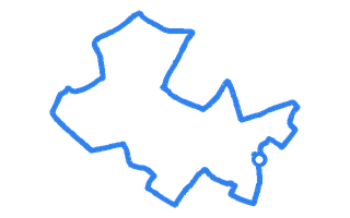 Route shape for Route 9 at Birmingham (Shirley) DTC