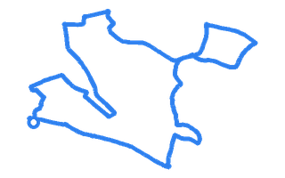 Route shape for Route 12 at Birmingham (Shirley) DTC
