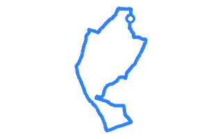 Route shape for Route 8 at Birmingham (South Yardley) DTC