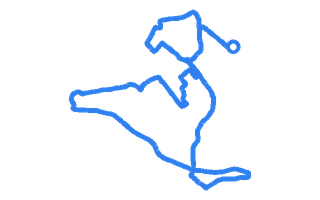 Route shape for Route 10 at Birmingham (South Yardley) DTC