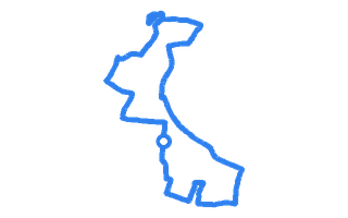 Route shape for Route 11 at Birmingham (South Yardley) DTC
