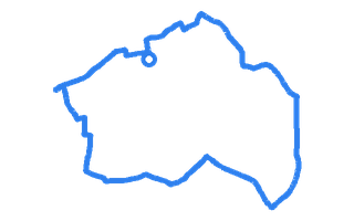 Route shape for Route 1 at Birmingham (Sutton Coldfield) DTC