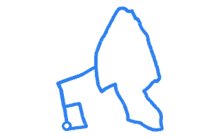 Route shape for Route 2 at Birmingham (Sutton Coldfield) DTC