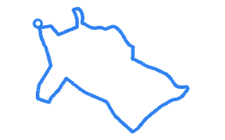 Route shape for Route 4 at Birmingham (Sutton Coldfield) DTC