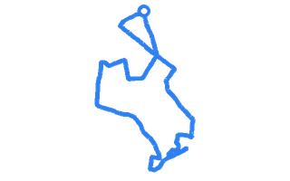 Route shape for Route 6 at Birmingham (Sutton Coldfield) DTC