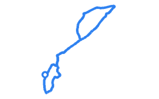 Route shape for Route 1 at Birmingham (Wyndley) DTC