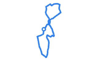 Route shape for Route 4 at Birmingham (Wyndley) DTC
