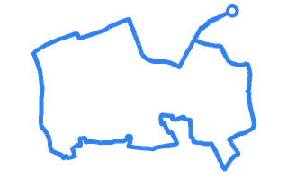 Route shape for Route 3 at Bishopbriggs DTC
