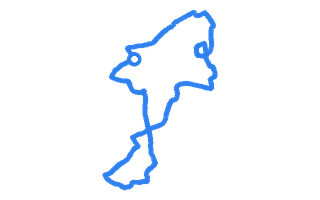 Route shape for Route 4 at Bishopbriggs DTC