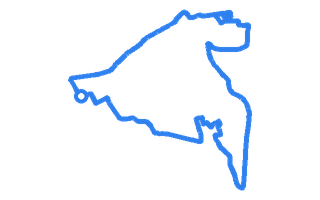 Route shape for Route 5 at Bishopbriggs DTC