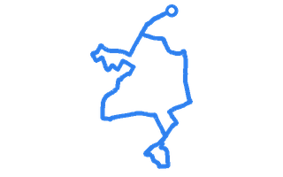 Route shape for Route 6 at Bishopbriggs DTC