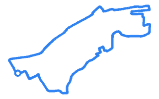 Route shape for Route 10 at Bishopbriggs DTC