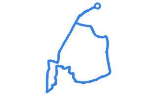 Route shape for Route 20 (NEW) at Bishopbriggs DTC