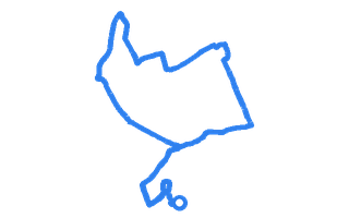 Route shape for Route 1 at Blackburn (Darwen) DTC