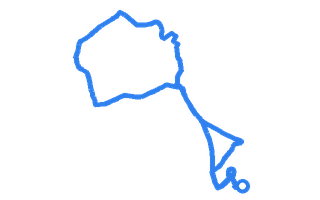 Route shape for Route 3 at Blackburn (Darwen) DTC
