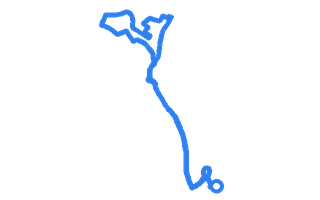 Route shape for Route 5 at Blackburn (Darwen) DTC
