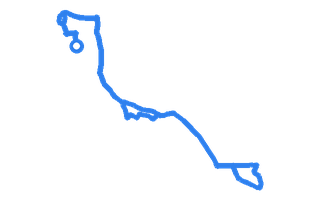 Route shape for Route 7 at Blackburn (Darwen) DTC