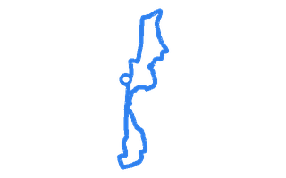Route shape for Route 12 at Blackpool DTC